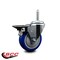 Service Caster 4 Inch Blue Polyurethane Wheel Swivel 34 Inch Threaded Stem Caster with Brake SCC SCC-TS20S414-PPUB-BLUE-PLB-34212 - alternate 2